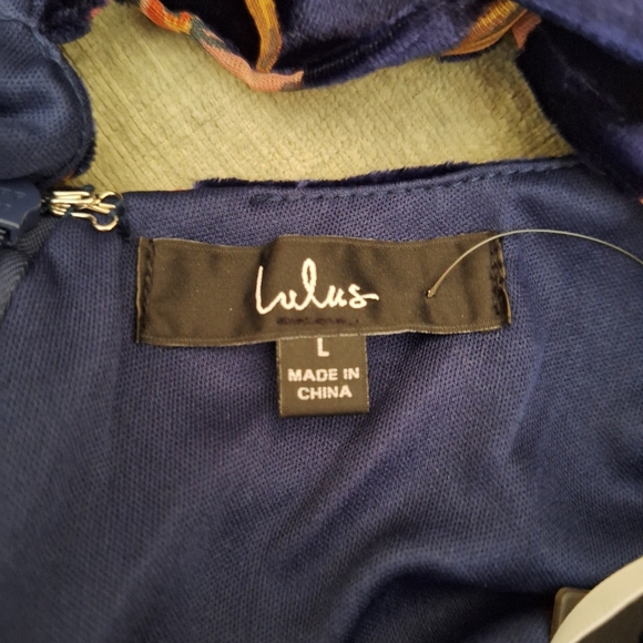 Lulu´s Whimsygoth Romantic Stunner Floral Burnout Velvet Lace-Up Dress - Picture 12 of 16